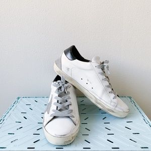 Golden Goose Superstar leather sneakers in grey